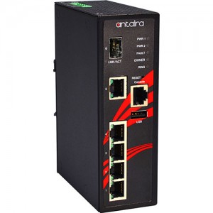 6-Port Endüstriyel Gigabit Yönetilen Ethernet Switch